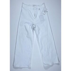 Pistola Penny Crop High Rise‎ Wide Leg Jeans Snow White 26